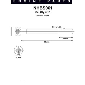 Head Bolt Set HYUNDAI G4FK G4EE G4EC G4ED NHBS061 - NASON