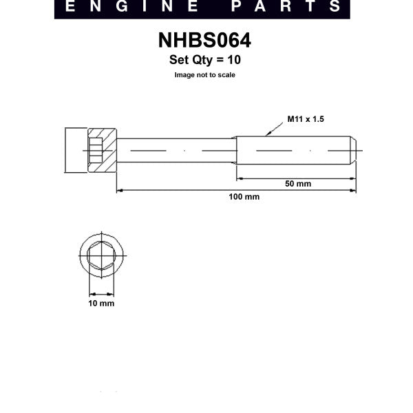 Head Bolt Set MAZDA FORD ZMD DOHC 16V NHBS064 - NASON