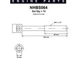 Head Bolt Set MAZDA FORD ZMD DOHC 16V NHBS064 - Nason