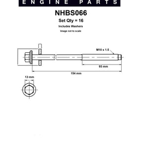 Head Bolt Set MAZDA GY AJ 2.5 3.0 V6 DOHC 24 NHBS066 - NASON
