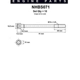 Head Bolt Set NISSAN CG13DE DOHC 16V NHBS071 - Nason