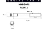 Head Bolt Set TOYOTA 4A-GE 20V NHBS075 - Nason