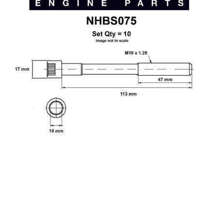 Head Bolt Set TOYOTA 4A-GE 20V NHBS075 - Nason