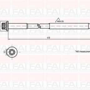 Head Bolt Set ROVER 18K16 DOHC 16V NHBS077 - FAI
