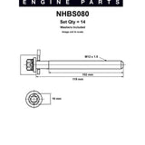 Head Bolt Set FORD BA BF 6CYL 4L V-DOHC NHBS080 - Nason
