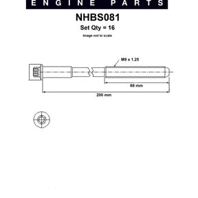 Head Bolt Set KIA KV6 (KV5) DOHC24V V6 99-07 NHBS081 - NASON