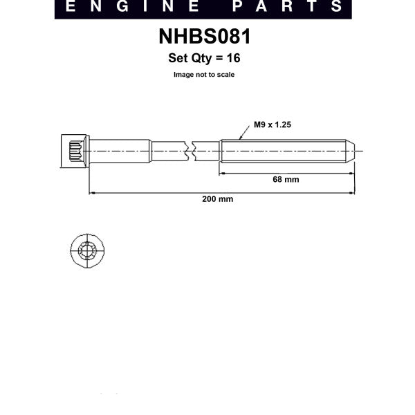 Head Bolt Set KIA KV6 (KV5) DOHC24V V6 99-07 NHBS081 - NASON