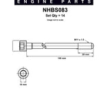 Head Bolt Set NISSAN RB30 RB30E RB30T NHBS083 - Nason