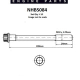 Head Bolt Set TOYOTA 7K NHBS084 - Nason
