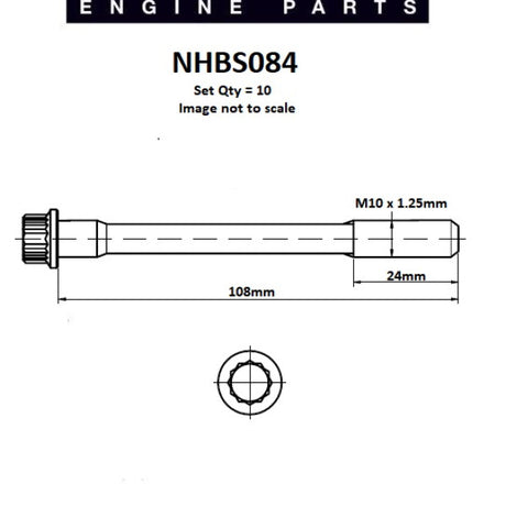 Head Bolt Set TOYOTA 7K NHBS084 - Nason
