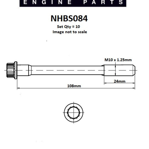 Head Bolt Set TOYOTA 7K NHBS084 - NASON