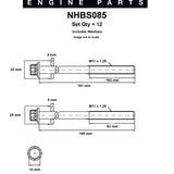 Head Bolt Set SUBARU EJ25 SOHC 98-ON NHBS085 - Nason