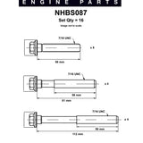 Head Bolt Set HOLDEN 3.8 V6 VN VG 88-95 NHBS087 - Nason
