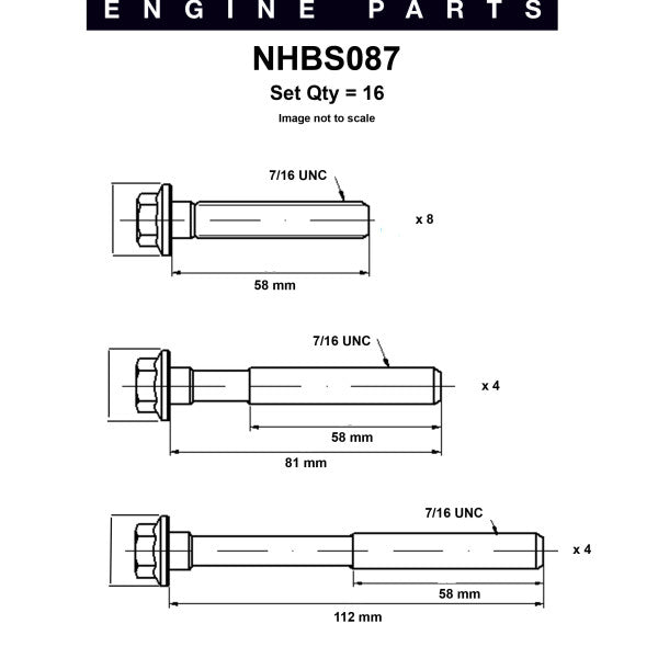 Head Bolt Set HOLDEN 3.8 V6 VN VG 88-95 NHBS087 - NASON