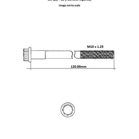 Head Bolt Set TOY 2UZ-FE 2 SETS REQ'D/ENGINE NHBS090 - MAHLE