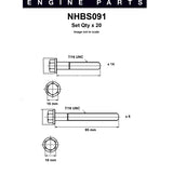 Head Bolt Set LANDROVER 3.9 4.0 4.6 V8 OHV NHBS091 - Nason