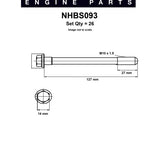 Head Bolt Set NISSAN TB42 45 NHBS093 - Nason