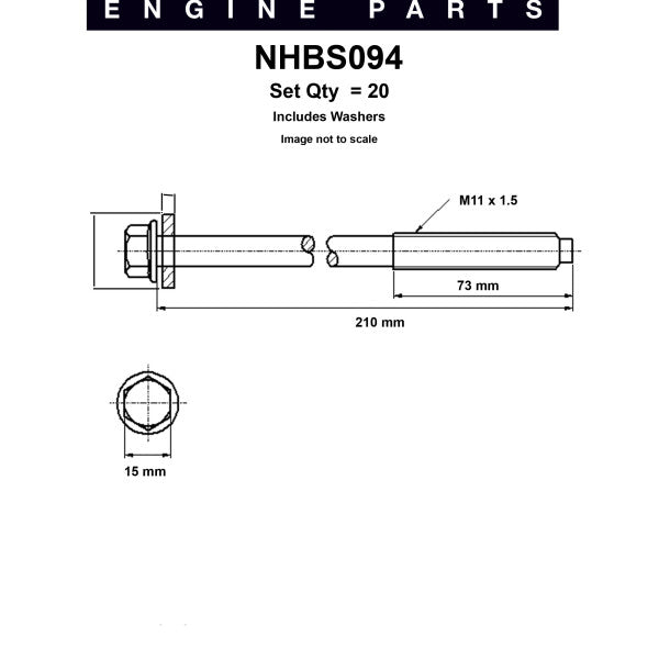 Head Bolt Set FORD 4.6 5.4 V8 NHBS094 - NASON
