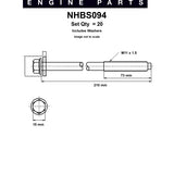 Head Bolt Set FORD 4.6 5.4 V8 NHBS094 - Nason