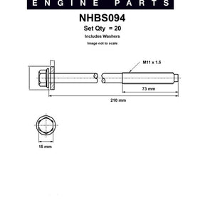 Head Bolt Set FORD 4.6 5.4 V8 NHBS094 - NASON