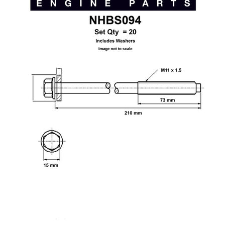 Head Bolt Set FORD 4.6 5.4 V8 NHBS094 - Nason