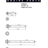 Head Bolt Set L/ROVER DEFEND 200TDi NHBS099 - FAI