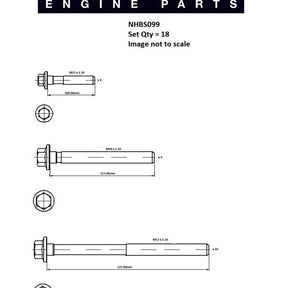 Head Bolt Set L/ROVER DEFEND 200TDi NHBS099 - FAI