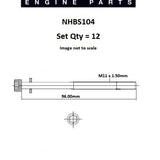 Head Bolt Set SEAT ABD ABS ADS AUDI NHBS104 - FAI
