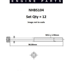 Head Bolt Set SEAT ABD ABS ADS AUDI NHBS104 - FAI