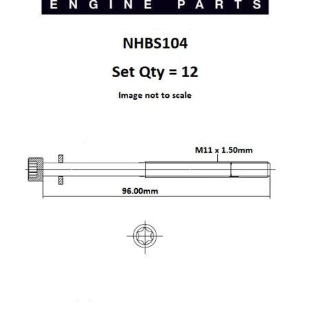 Head Bolt Set SEAT ABD ABS ADS AUDI NHBS104 - FAI