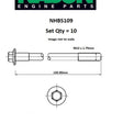 Head Bolt Set VOLVO B21 B230 8V SOHC NHBS109 - PAYEN