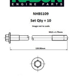 Head Bolt Set VOLVO B21 B230 8V SOHC NHBS109 - PAYEN