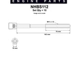 Head Bolt Set TOYOTA AVENSIS CAMRY 1AZ 2AZFE NHBS112 - Nason