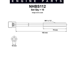 Head Bolt Set TOYOTA AVENSIS CAMRY 1AZ 2AZFE NHBS112 - NASON