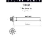 Head Bolt Set BMW M40 42 43 44 NHBS123 - FAI