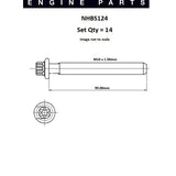 Head Bolt Set BMW 320i 520i 323i 325i 5 NHBS124 - FAI