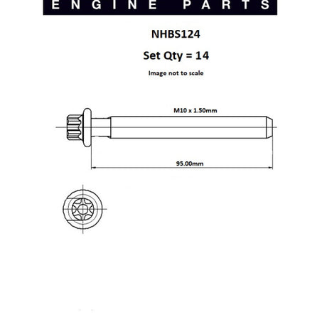 Head Bolt Set BMW 320i 520i 323i 325i 5 NHBS124 - FAI