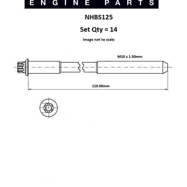 Head Bolt Set BMW M50 52 54 NHBS125 - FAI