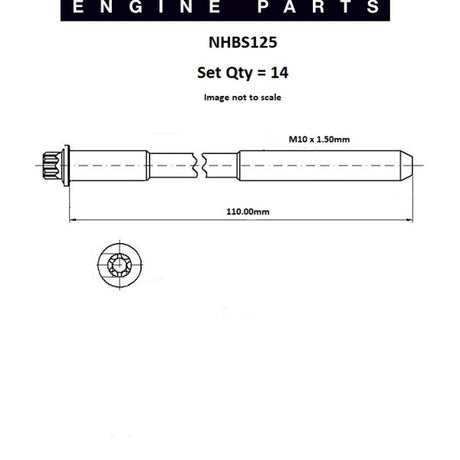 Head Bolt Set BMW M50 52 54 NHBS125 - FAI