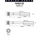 Head Bolt Set TOYOTA 2KD-FTV 1KD-FTV DIESEL NHBS128 - Nason