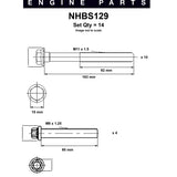 Head Bolt Set HOLDEN/SAAB Z22SE Z22YH B207 NHBS129 - Nason