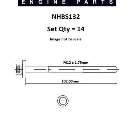 Head Bolt Set MECEDES M103 SERIES SOHC 12V NHBS132 - FAI