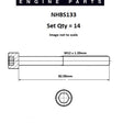 Head Bolt Set TOYOTA 7M NHBS133 - NASON