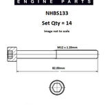Head Bolt Set TOYOTA 7M NHBS133 - Nason