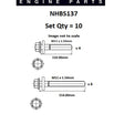 Head Bolt Set CHRYSLER PT CRUISER 16v DOHC NHBS137 - FAI