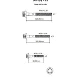 Head Bolt Set SSANGYONG MUSSO OM602/OM662 NHBS138 - FAI