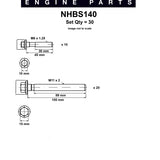 Head Bolt Set HOLDEN 5.7L GEN3 6.0L GEN4 NHBS140 - Nason