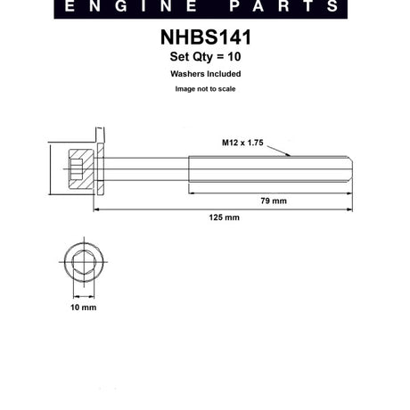 Head Bolt Set NISSAN QR25DE DOHC 16V VCT NHBS141 - Nason