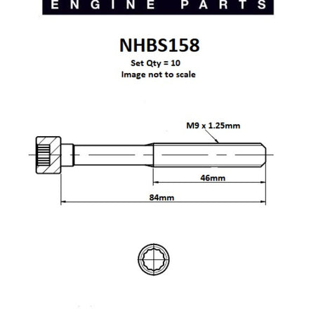 Head Bolt Set DAIHASTU K3 NHBS158 - Nason