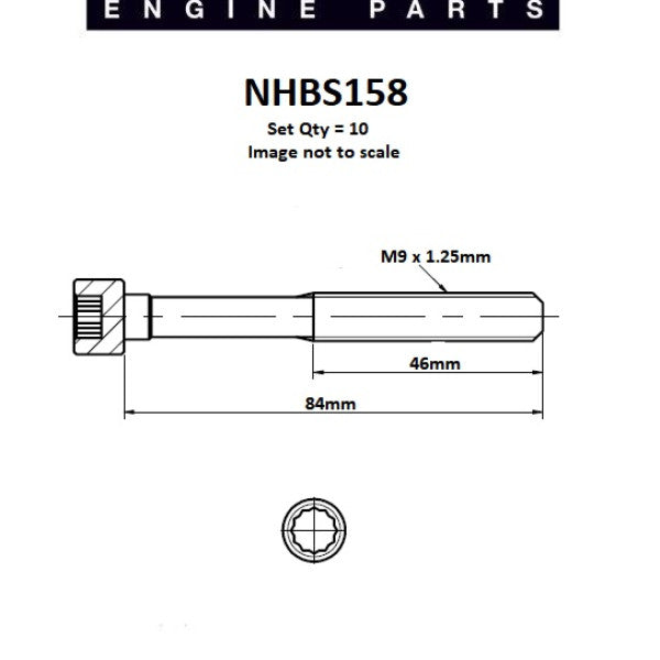 Head Bolt Set DAIHASTU K3 NHBS158 - NASON